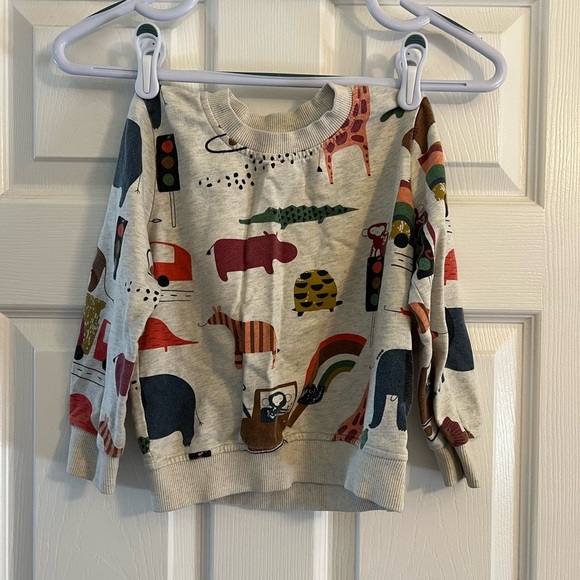 Kids Animal Print Sweatshirt - Multicolor - Picture 2 of 4